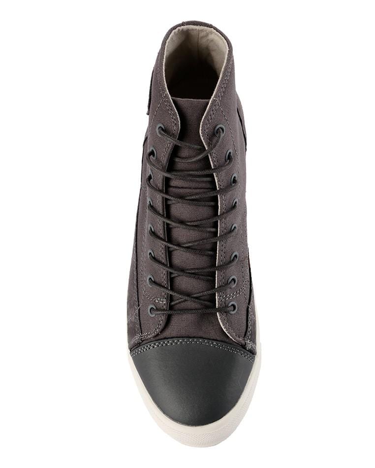 Suede Lace Up High Top Sneakers - Grey Sneaker - Urban State Indonesia
