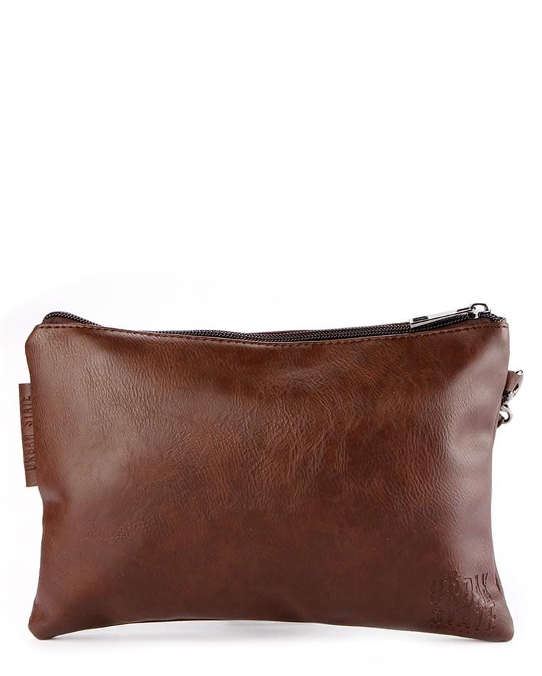 Brown Handmade Leather Clutch Purse Distressed Leather Pouch