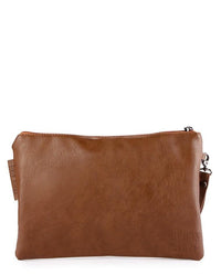 Distressed Leather Pouch Clutch - Camel Clutch - Urban State Indonesia